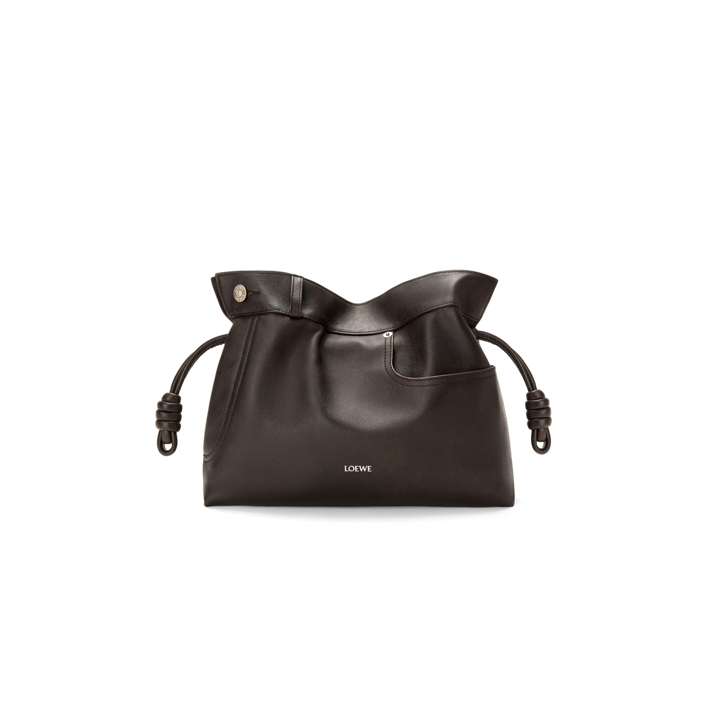 L0ew* panta medium flamenco clutch in shiny calfskin a411fc1xbv (30*24.5*10.5cm)